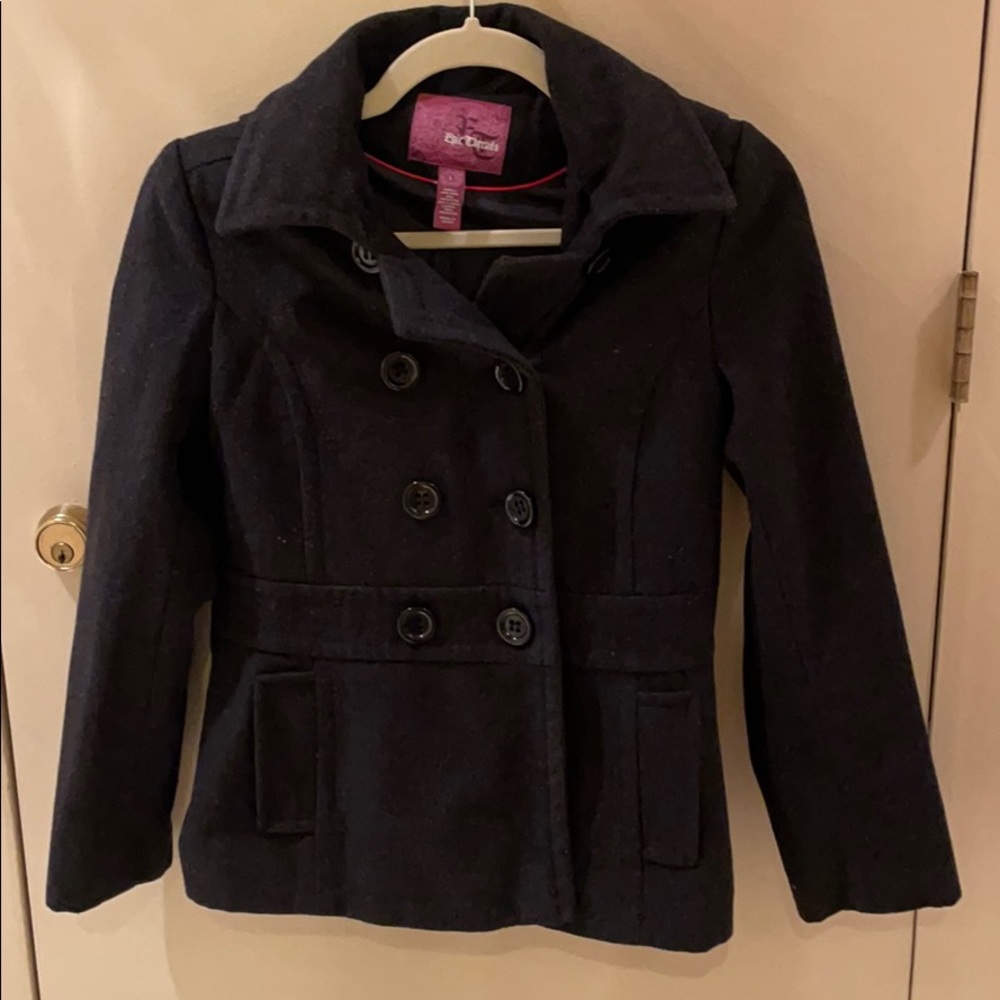 Epic Threads Girls’ Wool Peacoat w Detachable Hood